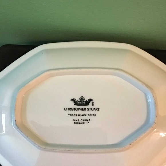 Christopher Stuart Fine China Gravy Boat with Underplate - Picture 7 of 8